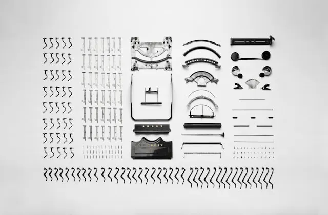 Dissasembled details illustration